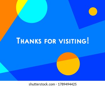 34 Thank you visiting us Images, Stock Photos & Vectors | Shutterstock