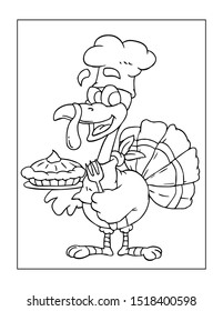 Thanksgiving Coloring Page For Kids