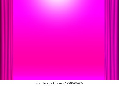 Theater Curtain Purple Pink Stage Background Stock Illustration ...