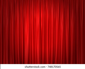 Theater curtains. 3d background