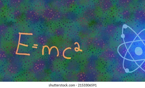 The theory of relativity with the formula E=MC2 symbolizes that energy is equal to mass, multiplied by the square of the speed of light - for the study of physics and exact sciences