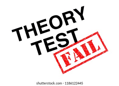 A Theory Test Heading Stamped With A Red FAIL Rubber Stamp.