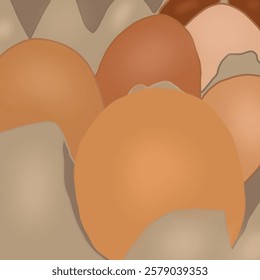 there are some eggs in the egg container