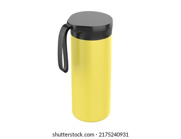 Thermo Flask Bottle Mockup Isolated On Stock Illustration 2175240931