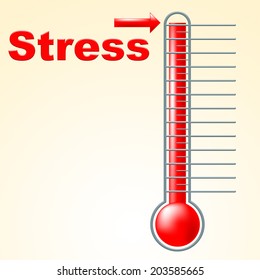 Thermometer Stress Indicating Temperature Overload And Pressured