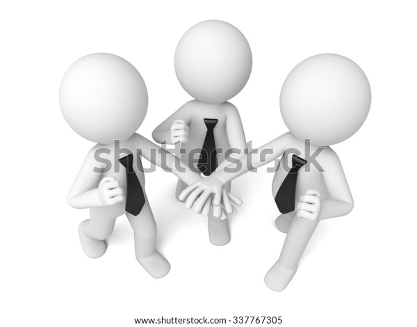 These 3d People Team Stock Illustration 337767305