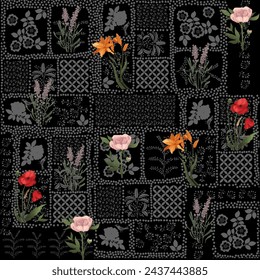these design are vector seamless design with detailed motifs and textures
