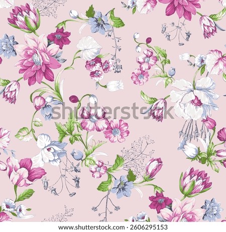 These patterns are designed for seamless tiling, making them ideal for wallpapers, fabrics, or digital backgrounds.