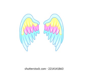 They are colorful gradient angel wings 