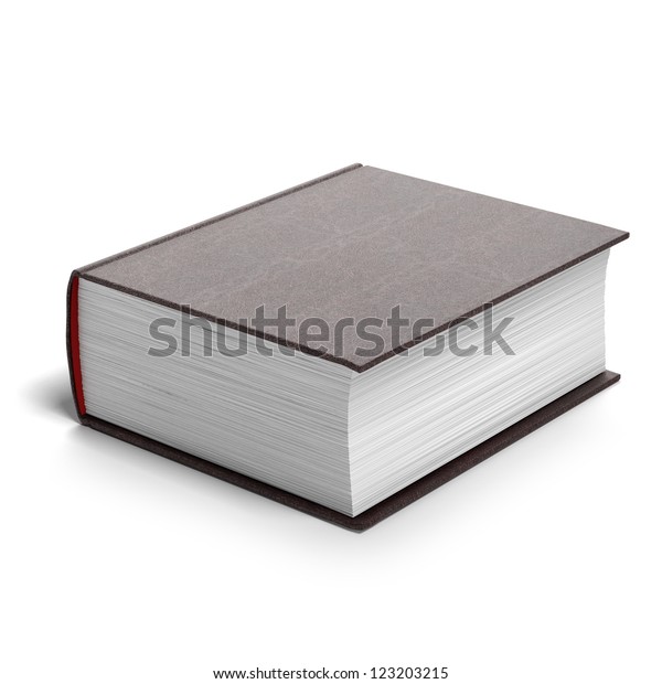 白い背景に濃い赤い本 のイラスト素材