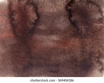 Thickly Textured Dark Brown Watercolor Background