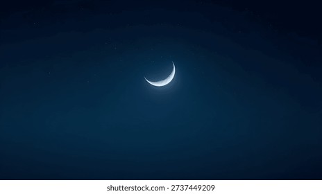 Luna creciente delgada en