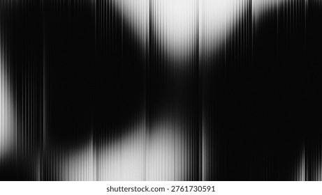 Thin, densely arranged vertical lines with a Linear Blur effect. The combination of deep black and bright white areas creates a dramatic lighting effect, as if light is penetrating a narrow gap or reflecting off a vertically brushed metal surface.