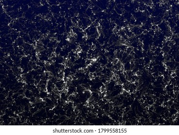 Thin twisted threads, intertwined with each other, like a multitude of glowing lightning. Abstract background. Illustration.