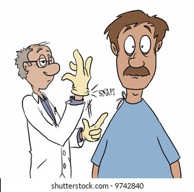 The Thing Most Guys Dread. Hearing That Rubber Glove Snap. Darn Those Prostate Exams...darn Them To Heck.