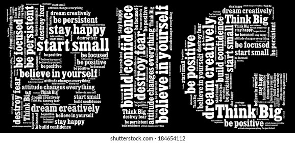 Think Big Word Collage Stock Illustration 184654112 Shutterstock