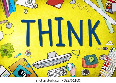 Think Idea Creative Intelligence Solution Concept