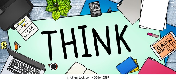 Think Idea Creative Intelligence Solution Concept
