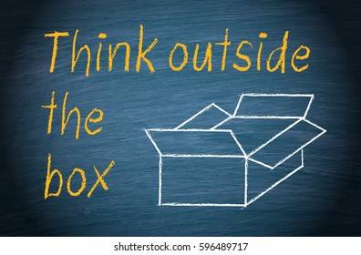 Think Outside Box Inspirational Message Written Stock Photo (Edit Now ...