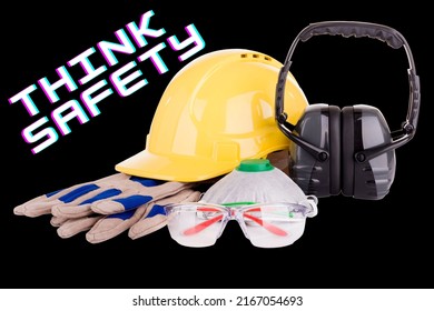 Think Safety Sign Posted Workplace Safety Stock Illustration 2167054693 