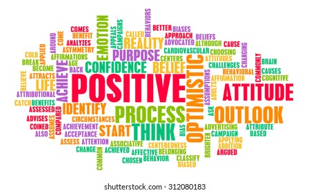 Think Stay Positive Positivity Mindset Stock Illustration 312080183 ...