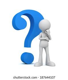 Thinking Man Question Mark Stock Illustration 187644107 | Shutterstock