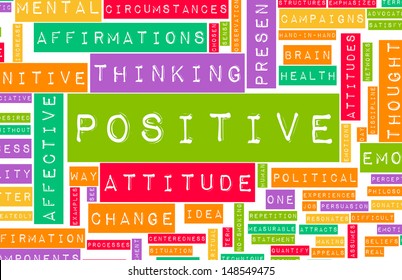 Thinking Positive As An Attitude Abstract Concept