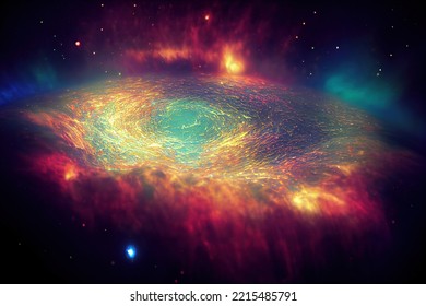 This Is A 3D Illustration Of Cosmic Microwave Background, Electromagnetic Radiation.