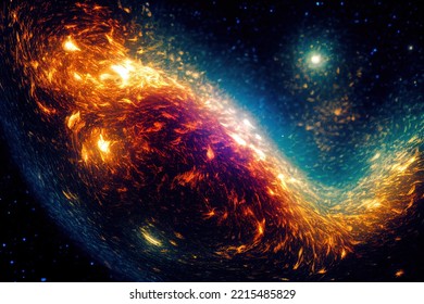 This Is A 3D Illustration Of Cosmic Microwave Background, Electromagnetic Radiation.