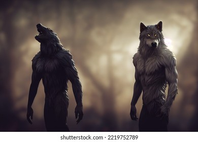 This Is A 3D Illustration Of Werewolf, Shape Shifter.