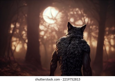 This Is A 3D Illustration Of Werewolf, Shape Shifter.