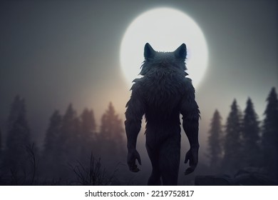 This Is A 3D Illustration Of Werewolf, Shape Shifter.