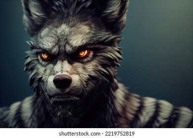 This Is A 3D Illustration Of Werewolf, Shape Shifter.