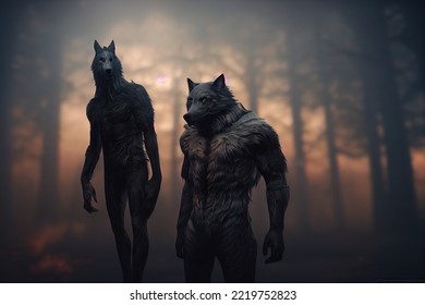 This Is A 3D Illustration Of Werewolf, Shape Shifter.