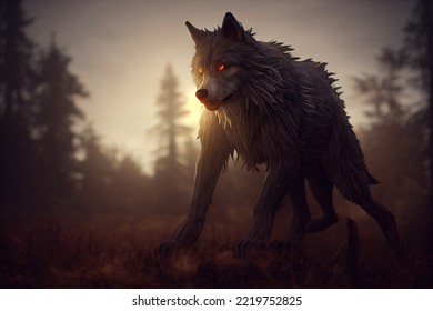 This Is A 3D Illustration Of Werewolf, Shape Shifter.