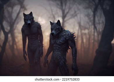 This Is A 3D Illustration Of Werewolf, Shape Shifter.