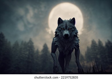 This Is A 3D Illustration Of Werewolf, Shape Shifter.