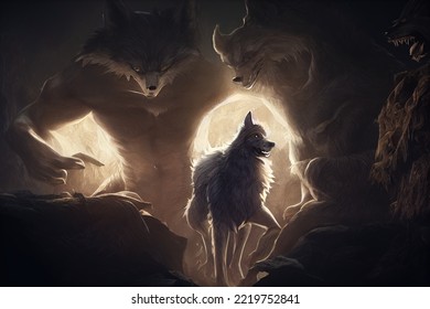 This Is A 3D Illustration Of Werewolf, Shape Shifter.