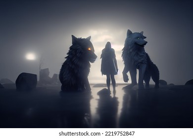 This Is A 3D Illustration Of Werewolf, Shape Shifter.