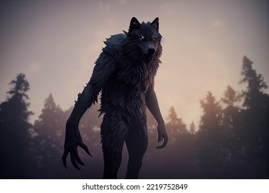 This Is A 3D Illustration Of Werewolf, Shape Shifter.