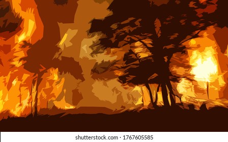 This is about a forest, what is about to burn down