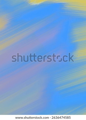 This abstract background features dynamic blue brushstrokes dominating the frame, blending with touches of yellow and subtle purple. Its textured, fluid design creates a vibrant and modern visual.