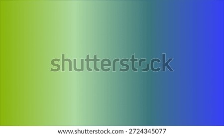 This abstract image displays a smooth horizontal color gradient. Starting from a vibrant lime green on the left, the colors transition through pale green and teal hues in the center. The gradient concludes with a rich, deep royal blue on the right side of the frame, creating a continuous blend from green to blue.