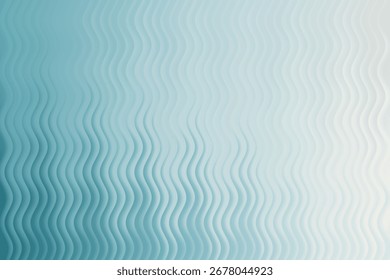 This abstract image features a calming gradient transitioning from deep blues to light greens and whites. Subtle wave-like textures add depth and visual interest, 