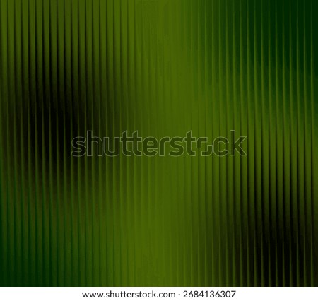 This abstract image features a rich green palette with a unique textured pattern formed by vertical lines and subtle pixelation, creating a modern and organic visual.