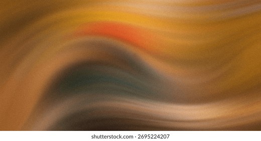 This abstract image features smooth, flowing curves in rich earthy tones of brown, gold, and dark green, conveying a sense of natural movement, depth, and organic elegance.