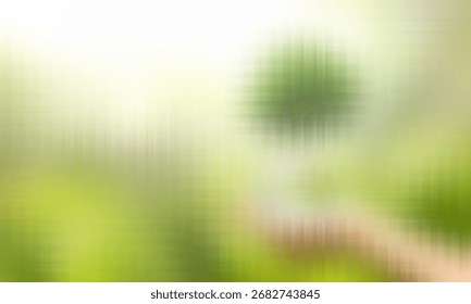 This abstract image features a soft blurred background with various shades of light green creating a calming and nature inspired aesthetic suitable for graphic projects