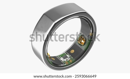 This advanced smart ring integrates cutting-edge electronics, ideal for modern wearable tech solutions.
