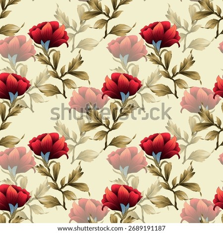  This Allover Seamless floral pattern design  and stylist  effect , carpet, beautifull, , digital print, textile print all type of print on fabric, tile, paper, 