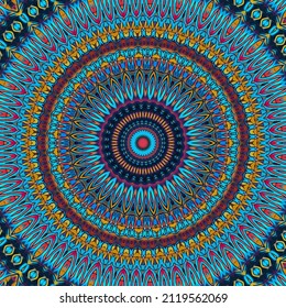 This Is An Ancient Thai Patterns Art Which Was Completed With Kaleidoscope.  It Features Ancient Wisdom And Powerful For Third Eye Activation